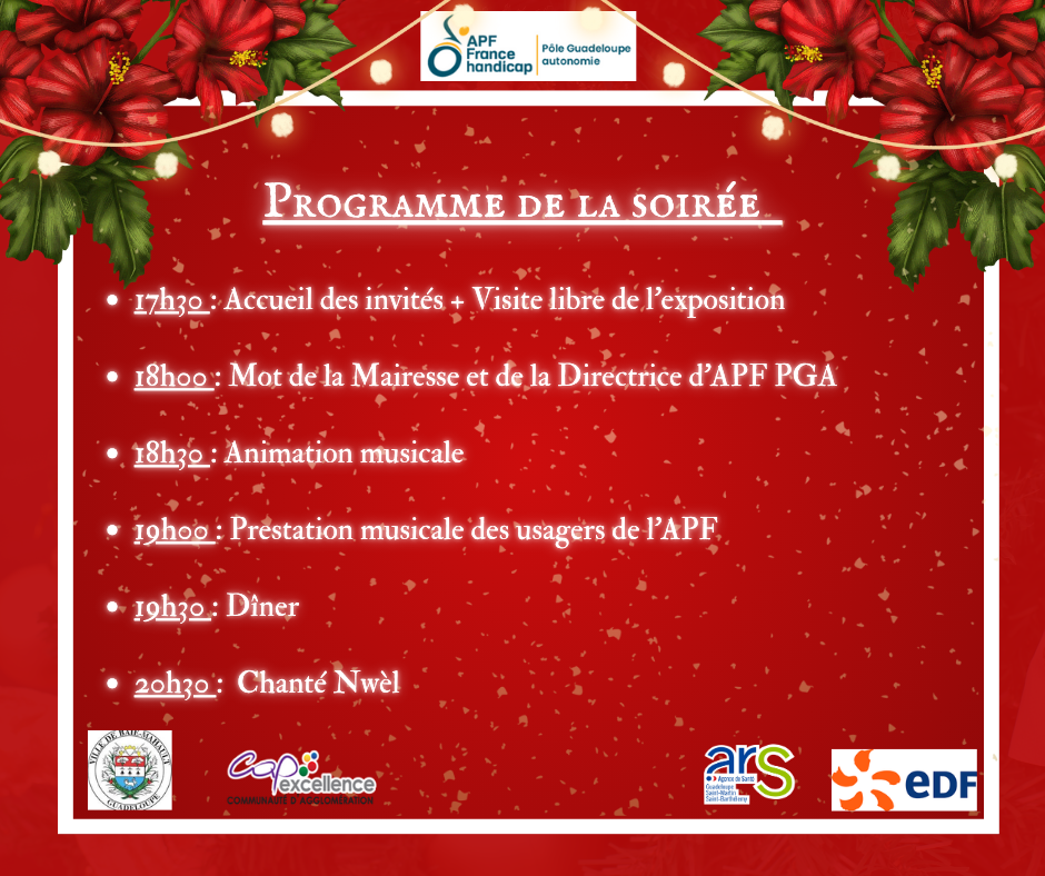 PROGRAMME DE LA FÊTE DE NOËL